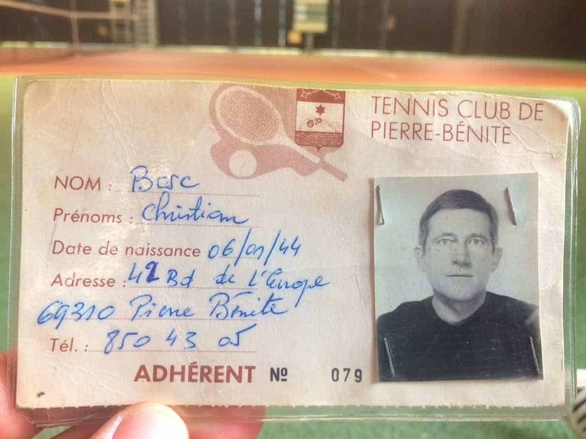 Carte Adhérent - Tennis Club de Pierre Bénite